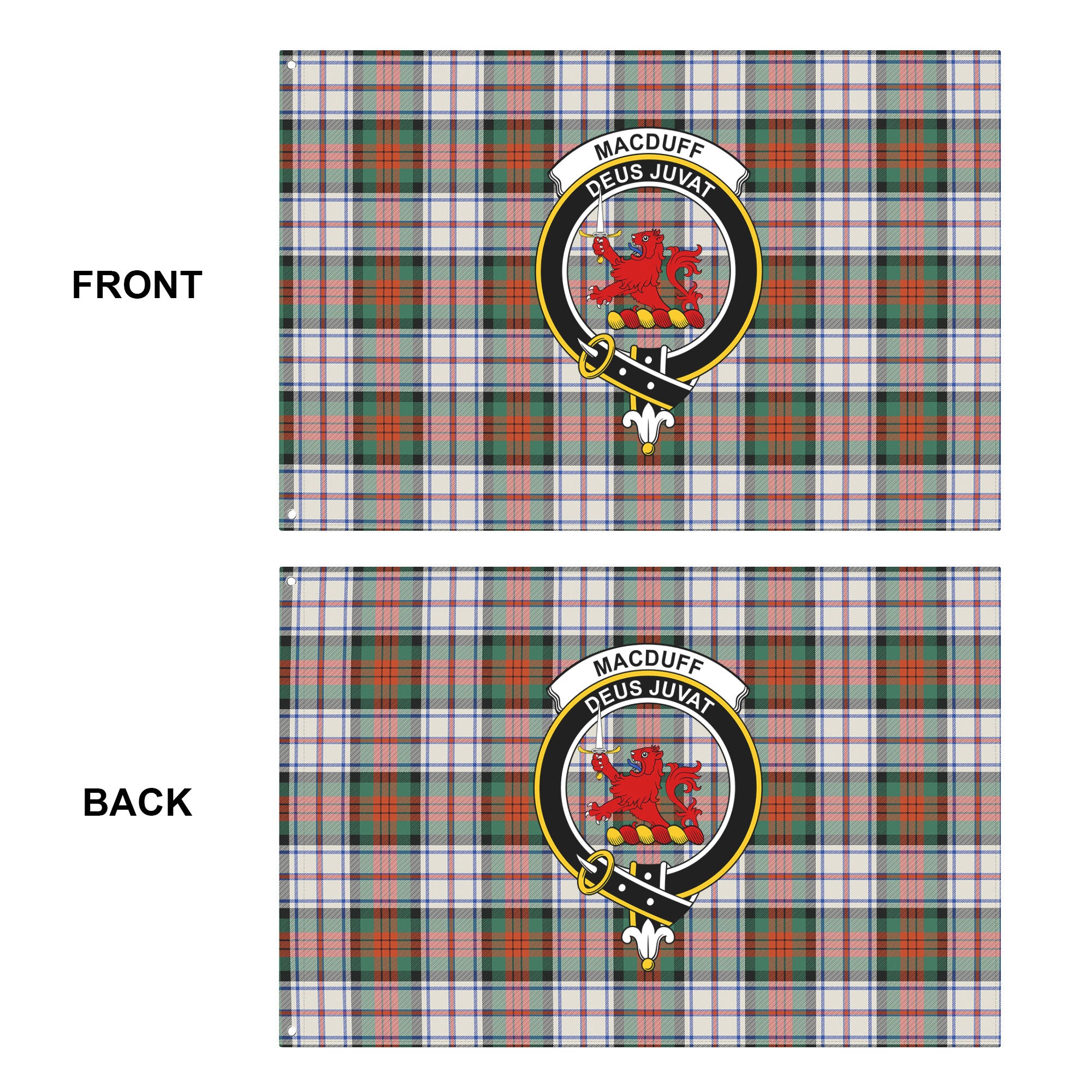 MacDuff Dress Ancient Tartan Crest House Flag