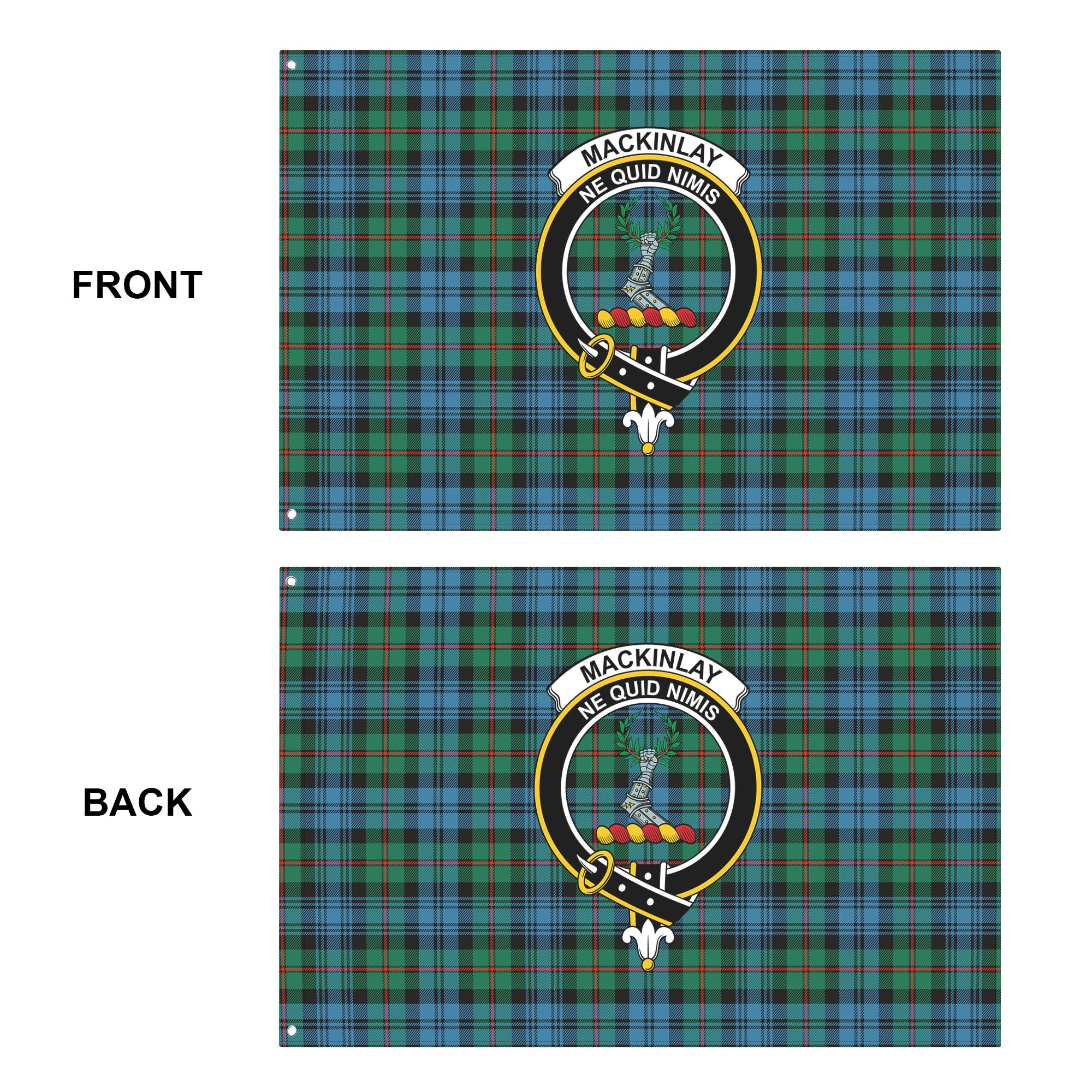 MacKinlay Ancient Tartan Crest House Flag