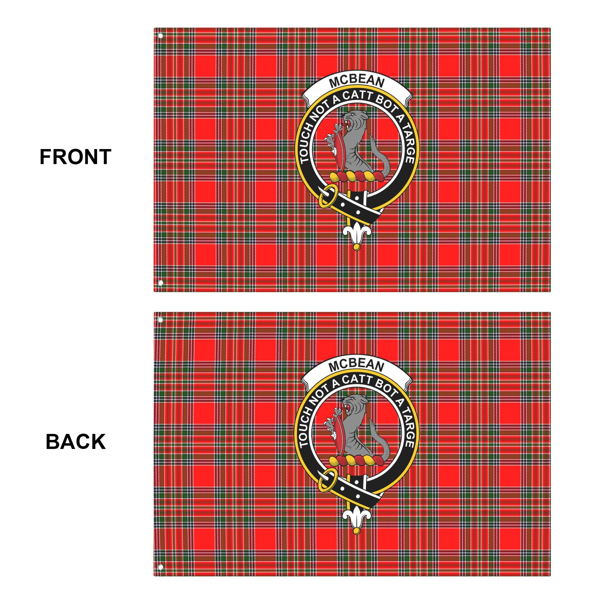 McBean Tartan Crest House Flag