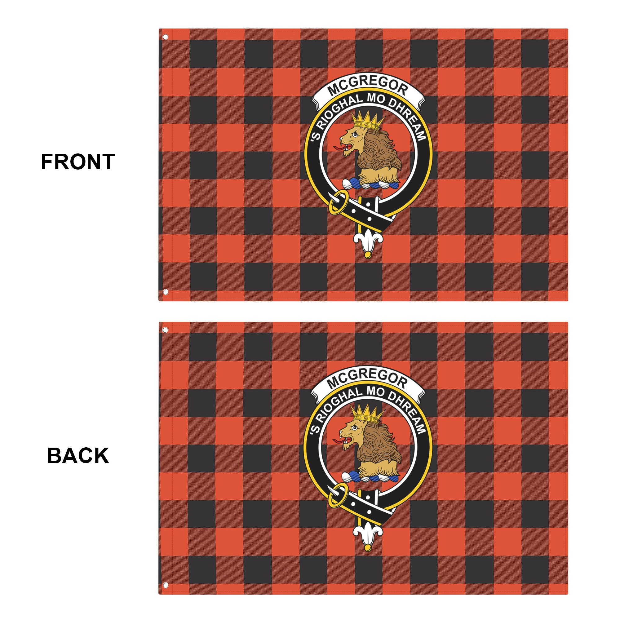 McGregor Rob Roy Ancient Tartan Crest House Flag