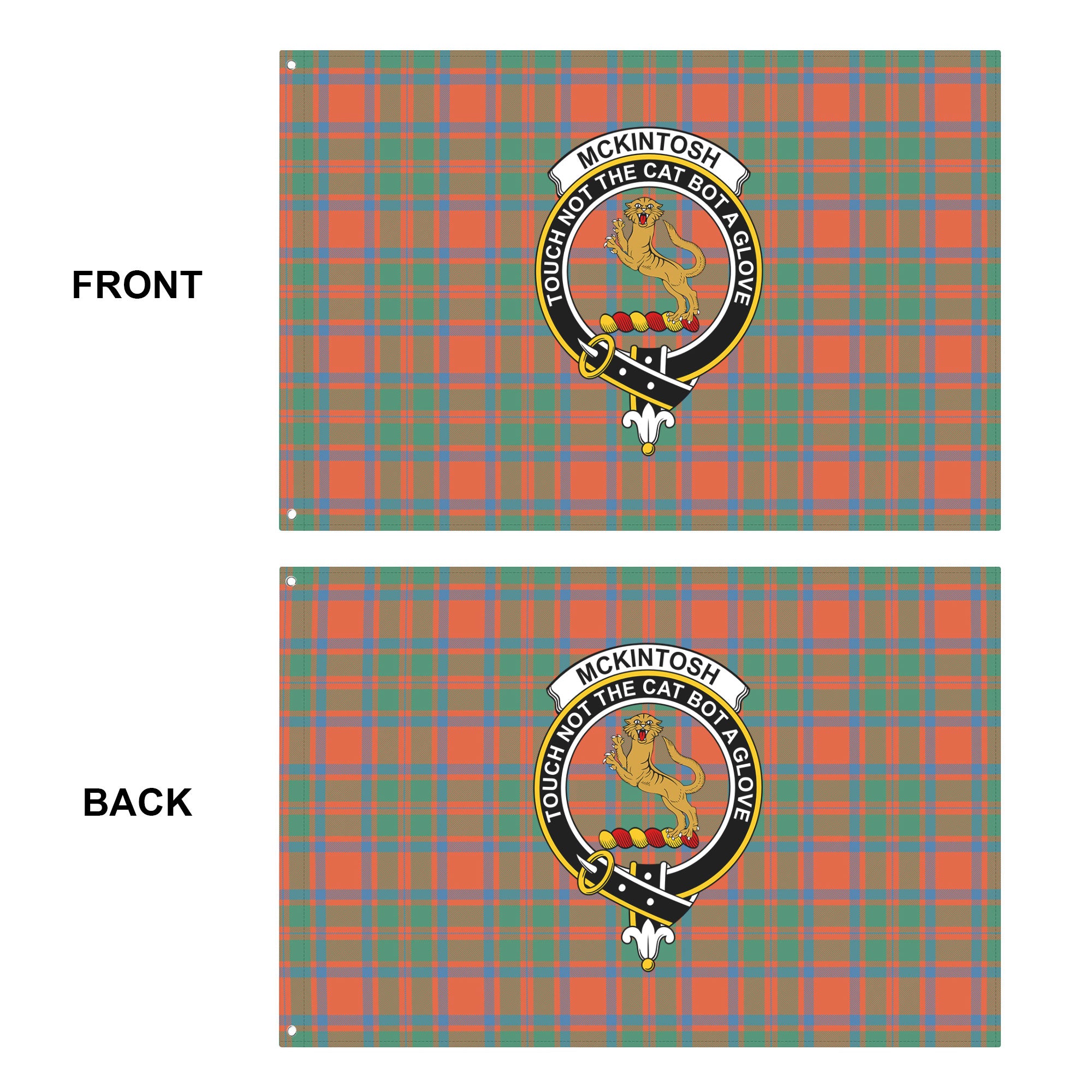 McKintosh Ancient Tartan Crest House Flag