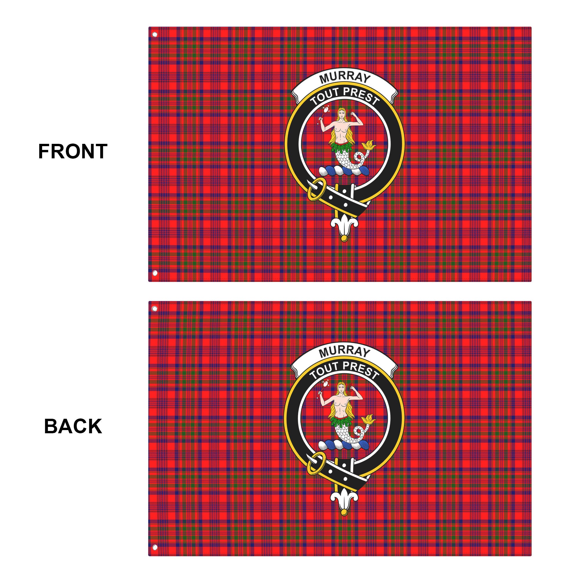Murray (of Dysart) Tartan Crest House Flag