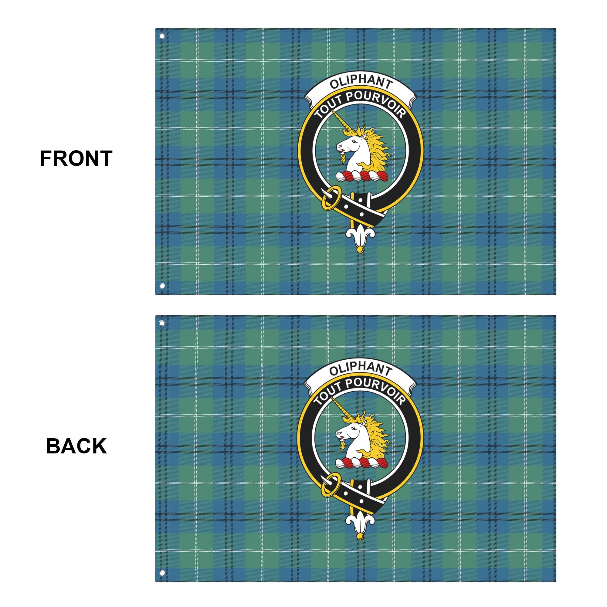 Oliphant Ancient Tartan Crest House Flag