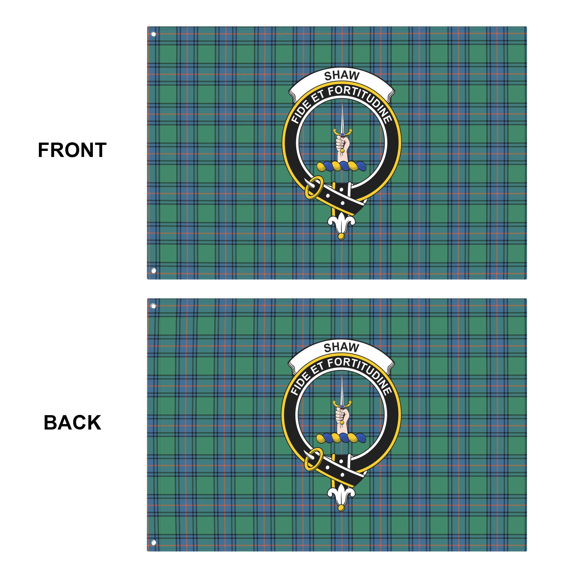 Shaw Ancient Tartan Crest House Flag