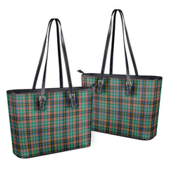 Coulter Tartan Leather Tote Bag