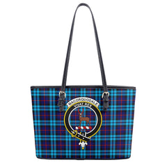 MacCorquodale Tartan Crest Leather Tote Bag