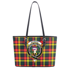 McIndoe Tartan Crest Leather Tote Bag