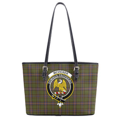 McVicker Tartan Crest Leather Tote Bag