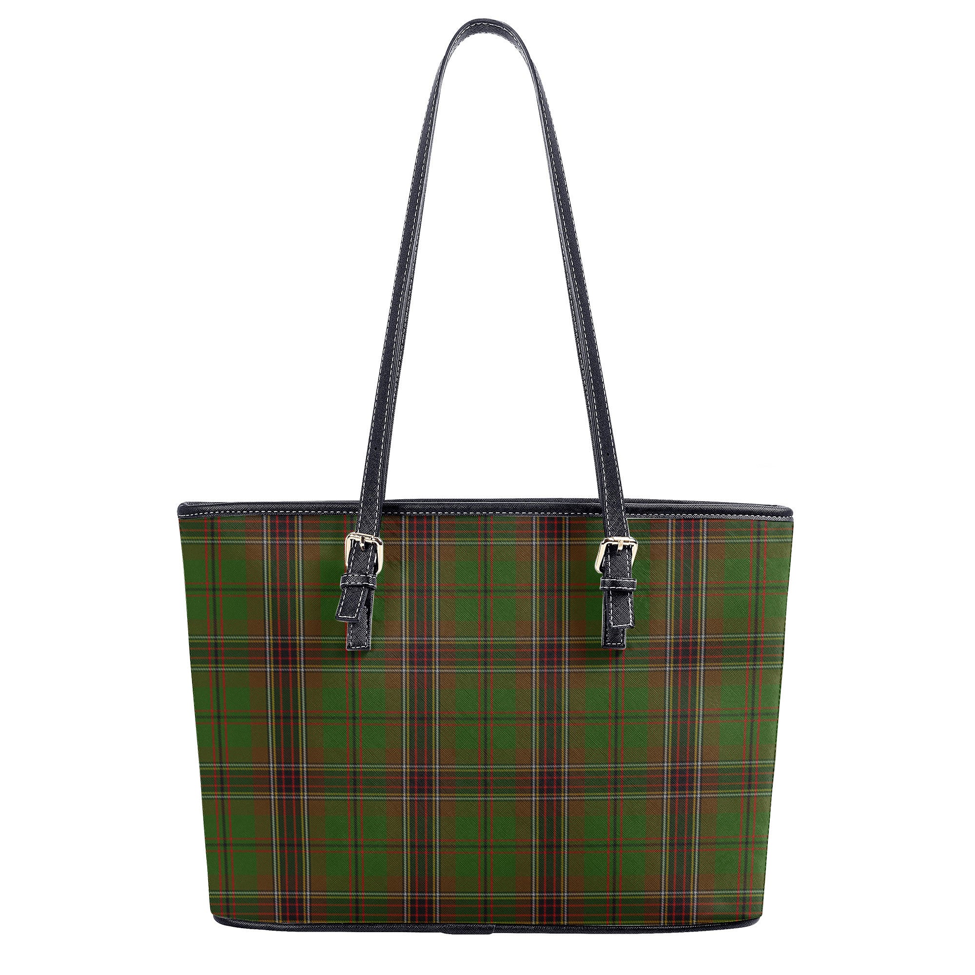 Murphy Tartan Leather Tote Bag