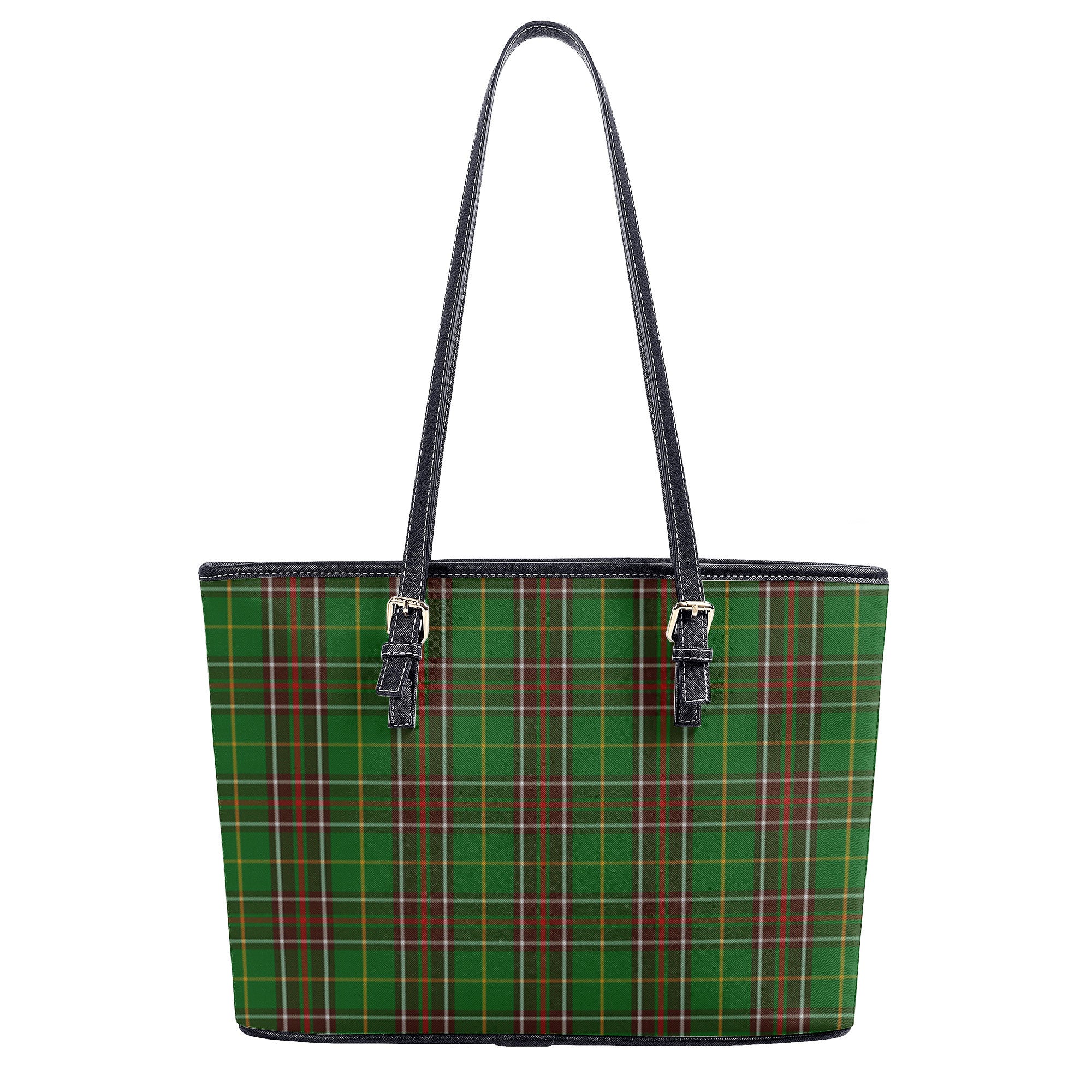 Newfoundland Tartan Leather Tote Bag