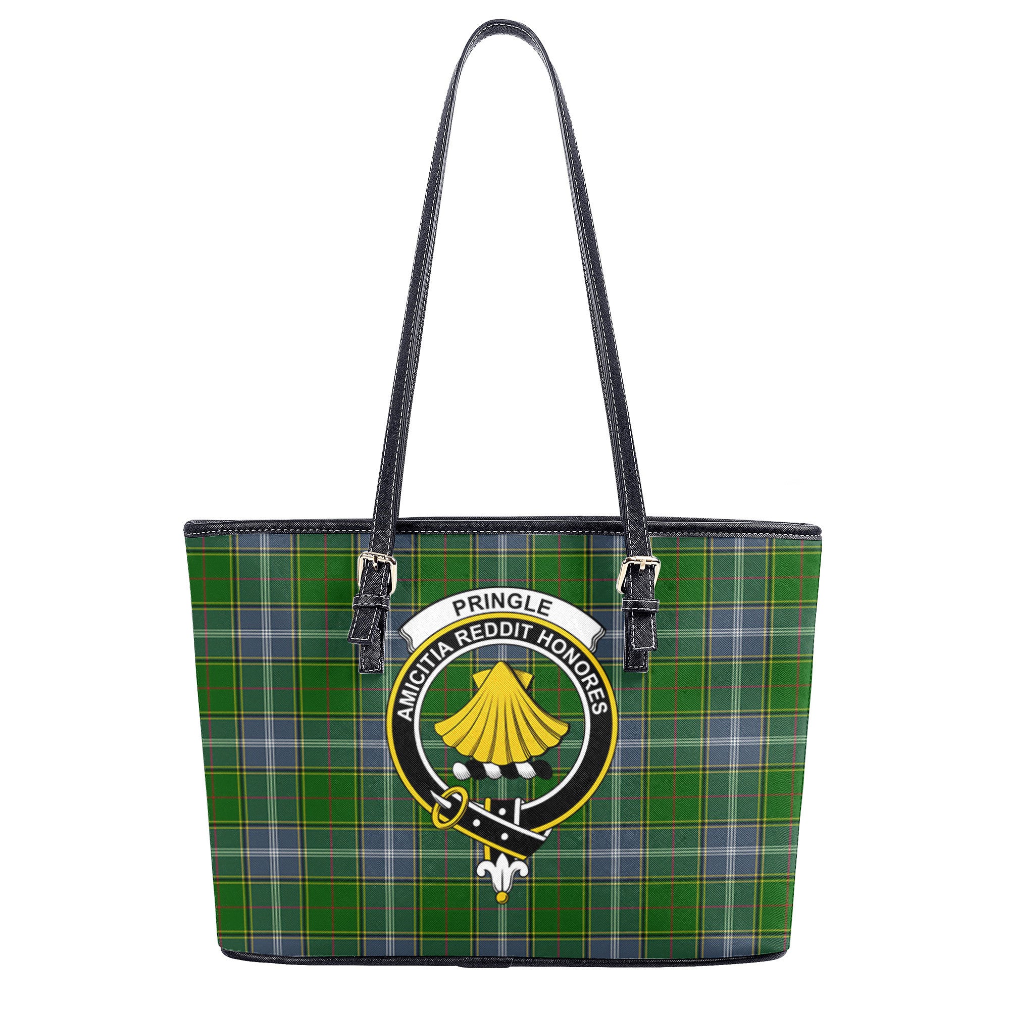 Pringle Tartan Crest Leather Tote Bag