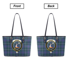 Cooper Ancient Tartan Crest Leather Tote Bag