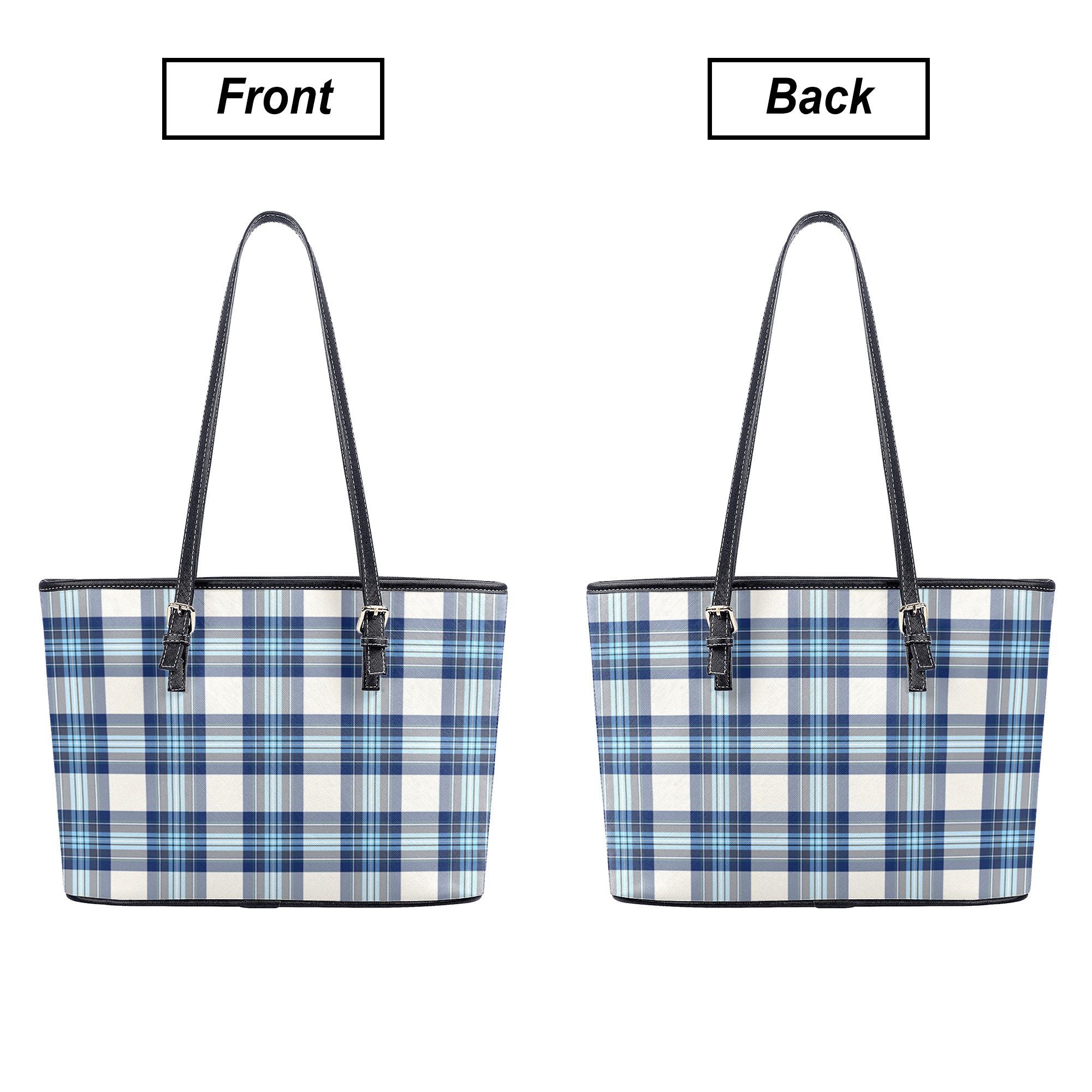 Dunnet Tartan Leather Tote Bag