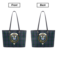 Hope Tartan Crest Leather Tote Bag