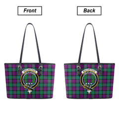 MacArthur – Milton Tartan Crest Leather Tote Bag