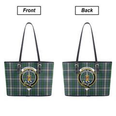 MacDowall Tartan Crest Leather Tote Bag