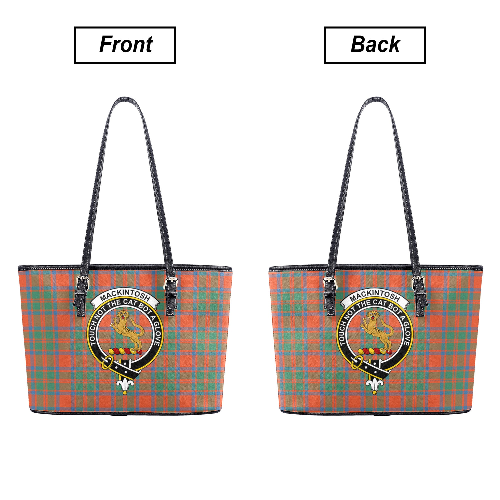 MacKintosh Ancient Tartan Crest Leather Tote Bag