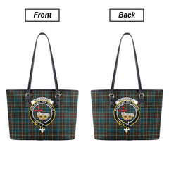 McConnell Tartan Crest Leather Tote Bag