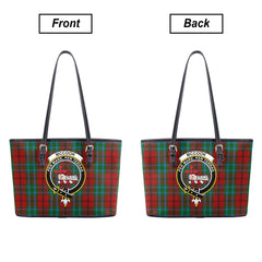 McCook Tartan Crest Leather Tote Bag