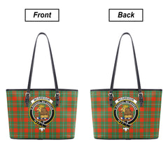 McGregor Ancient Tartan Crest Leather Tote Bag