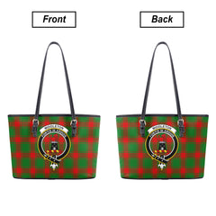 Middleton Modern Tartan Crest Leather Tote Bag