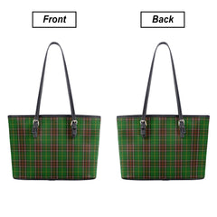 Newfoundland Tartan Leather Tote Bag