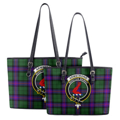 Armstrong Modern Tartan Crest Leather Tote Bag