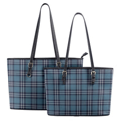 Earl of St Andrews Tartan Leather Tote Bag