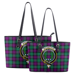 MacArthur – Milton Tartan Crest Leather Tote Bag