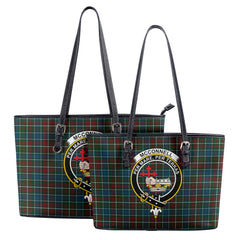 McConnell Tartan Crest Leather Tote Bag