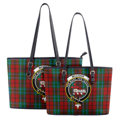 McCook Tartan Crest Leather Tote Bag