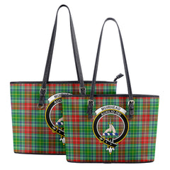 Muirhead Tartan Crest Leather Tote Bag