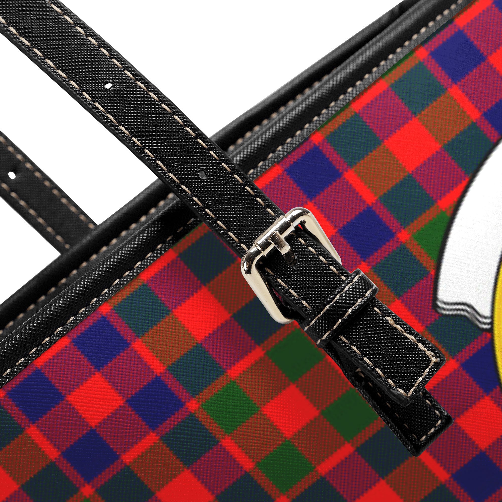 Gow (of Skeoch) Tartan Crest Leather Tote Bag