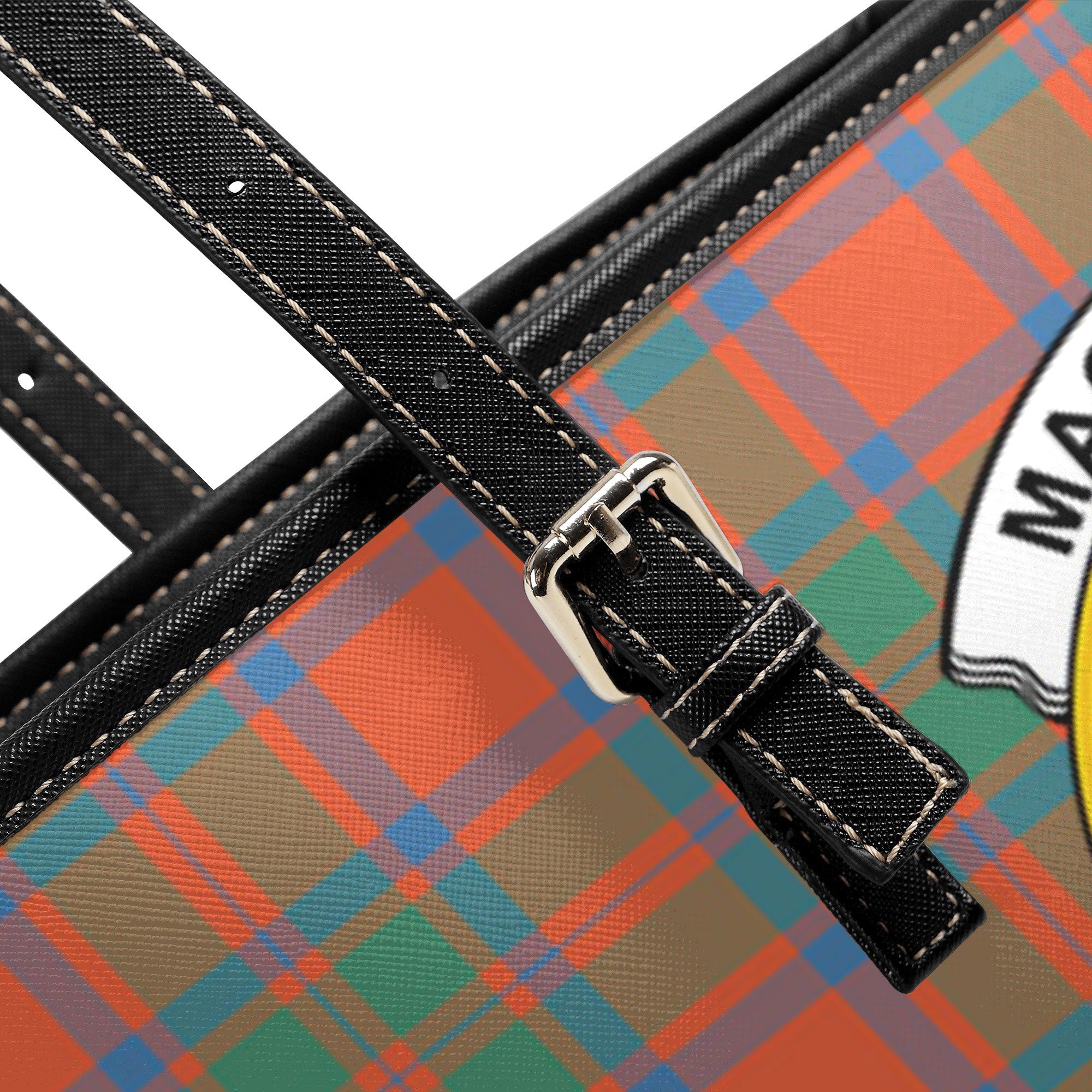 MacKintosh Ancient Tartan Crest Leather Tote Bag