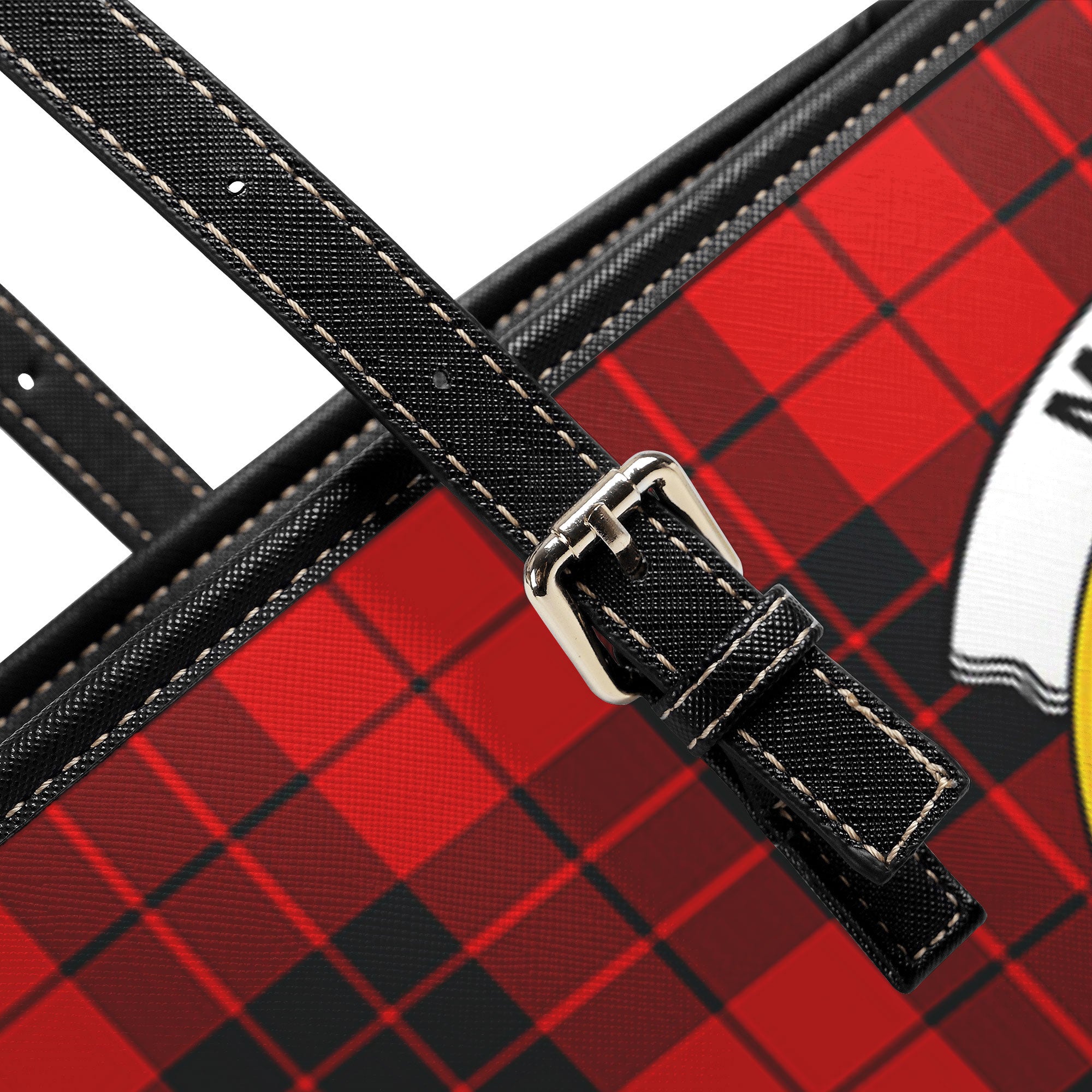 McLeod of Raasay Tartan Crest Leather Tote Bag