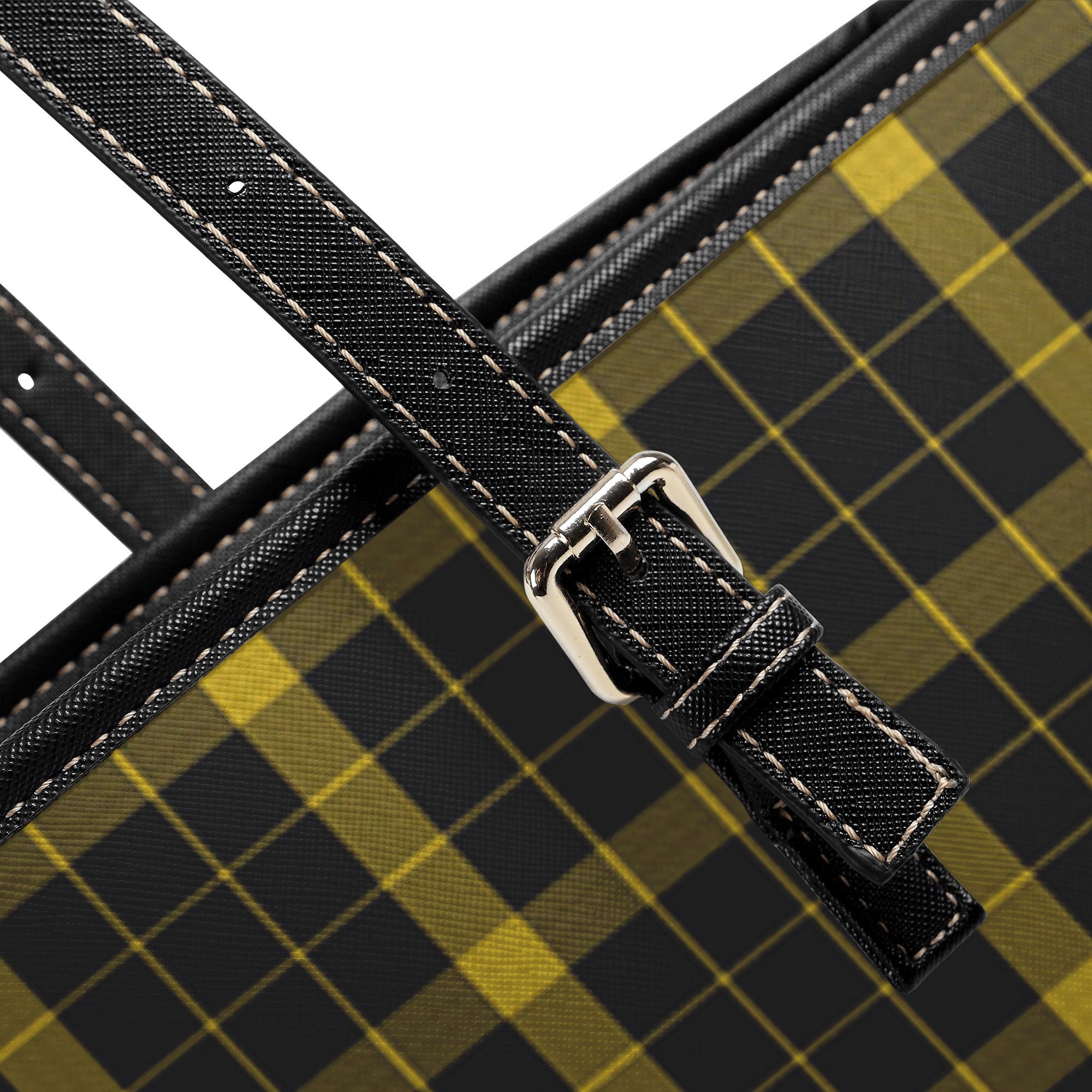 Raeburn Tartan Leather Tote Bag