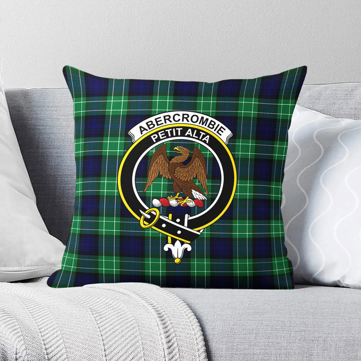 Abercrombie Tartan Crest Pillow Cover