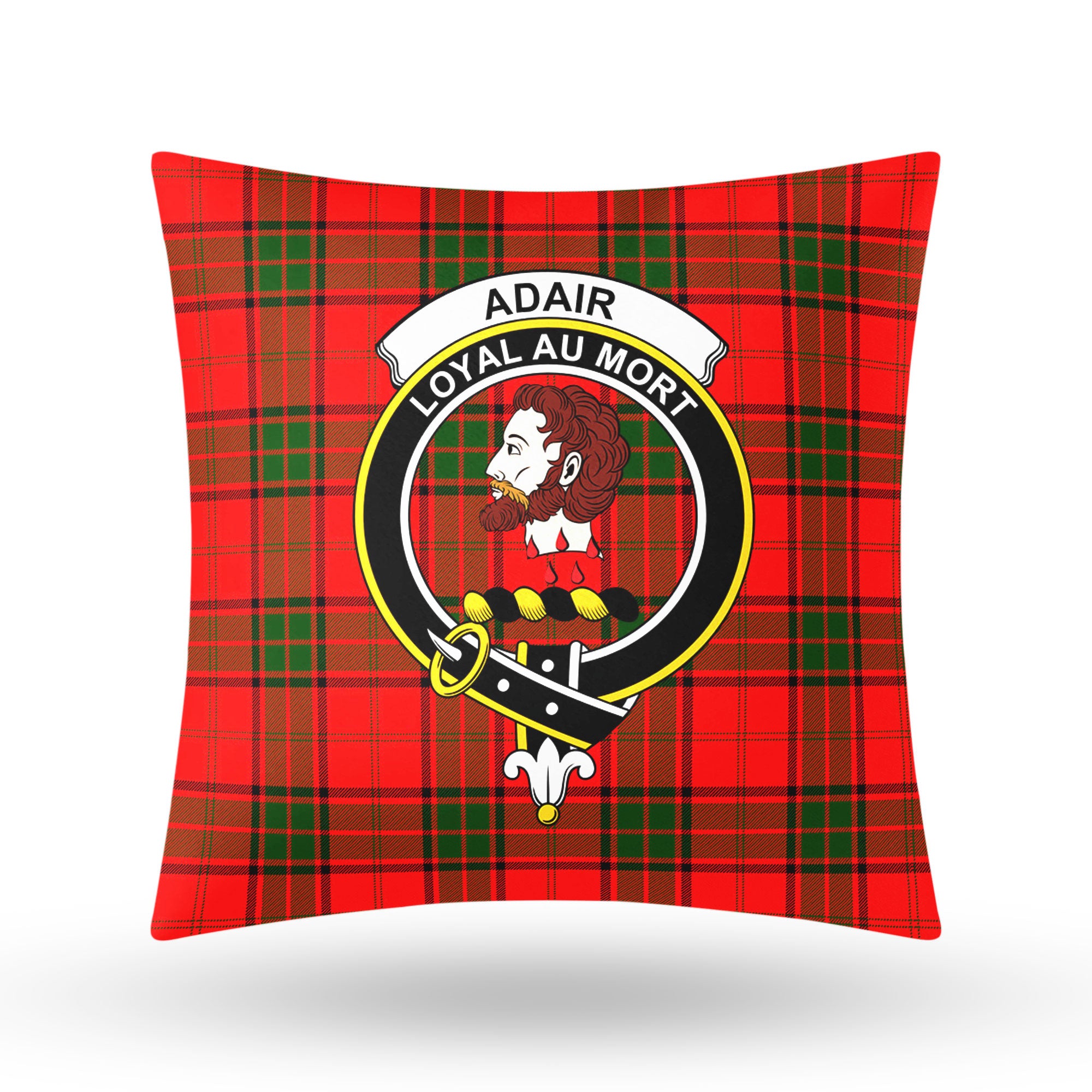 Adair Modern Tartan Crest Pillow Cover