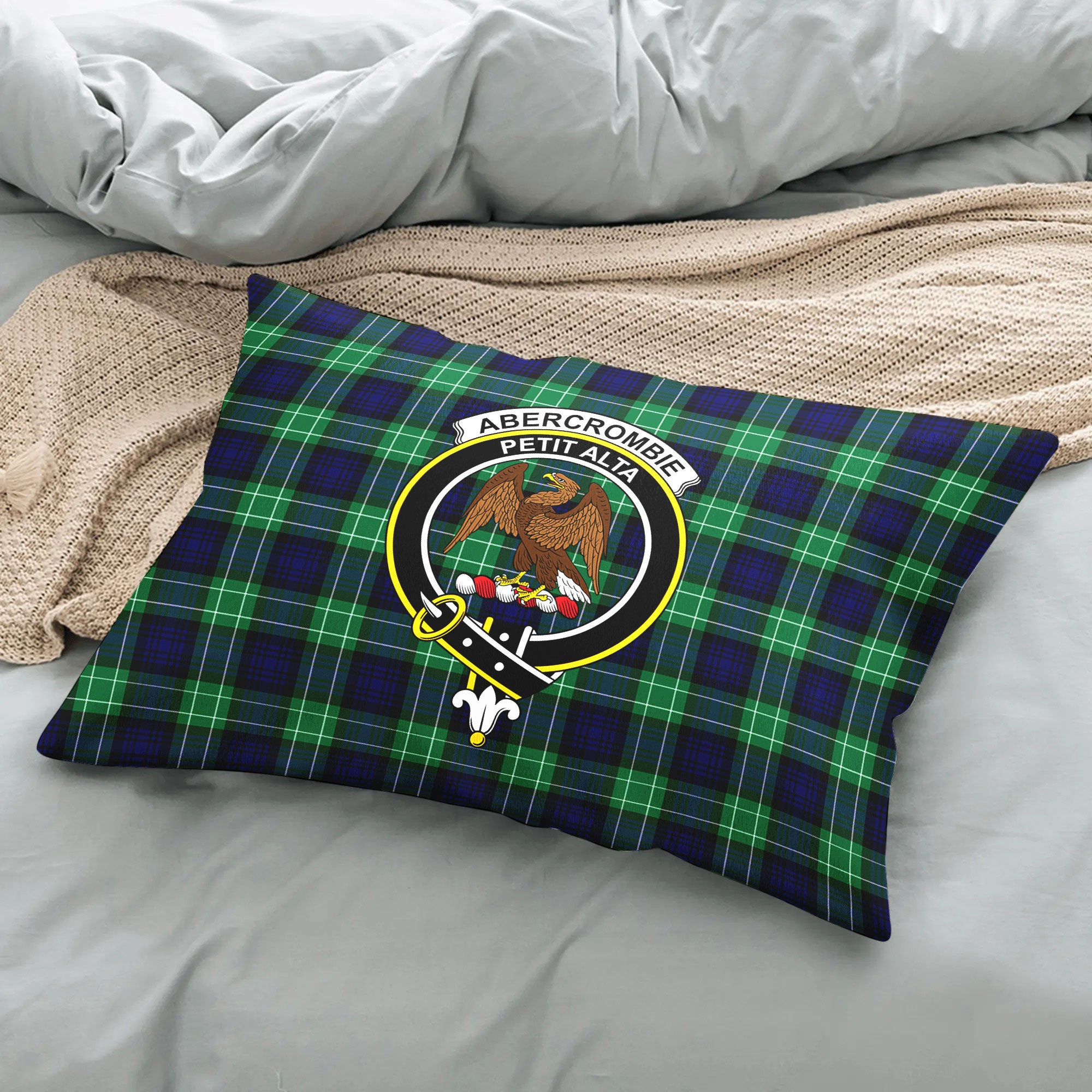 Abercrombie Tartan Crest Pillow Cover