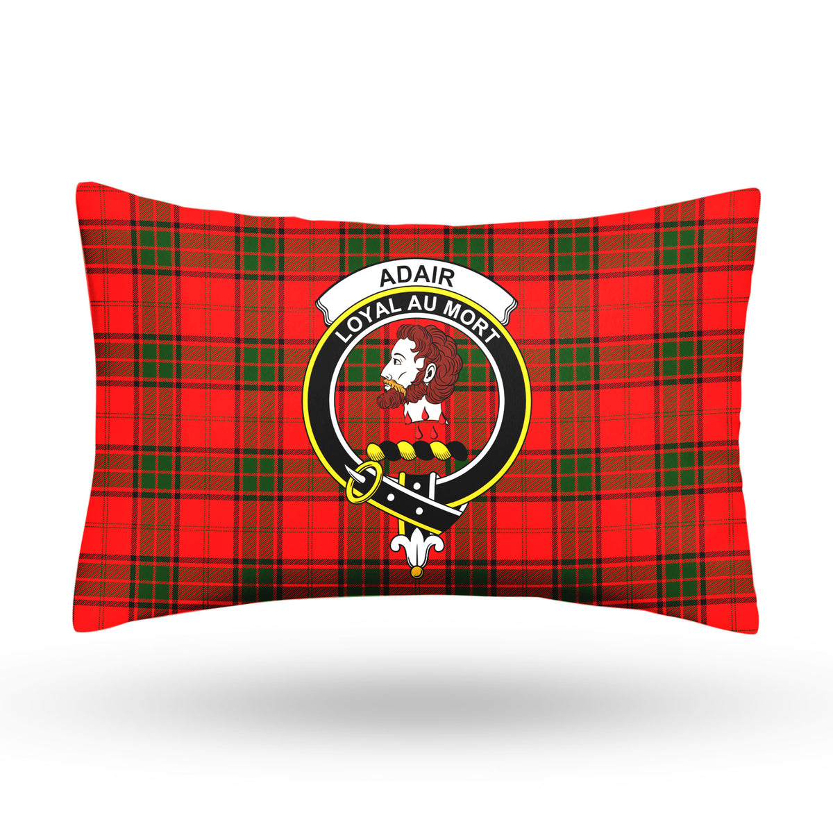 Adair Modern Tartan Crest Pillow Cover