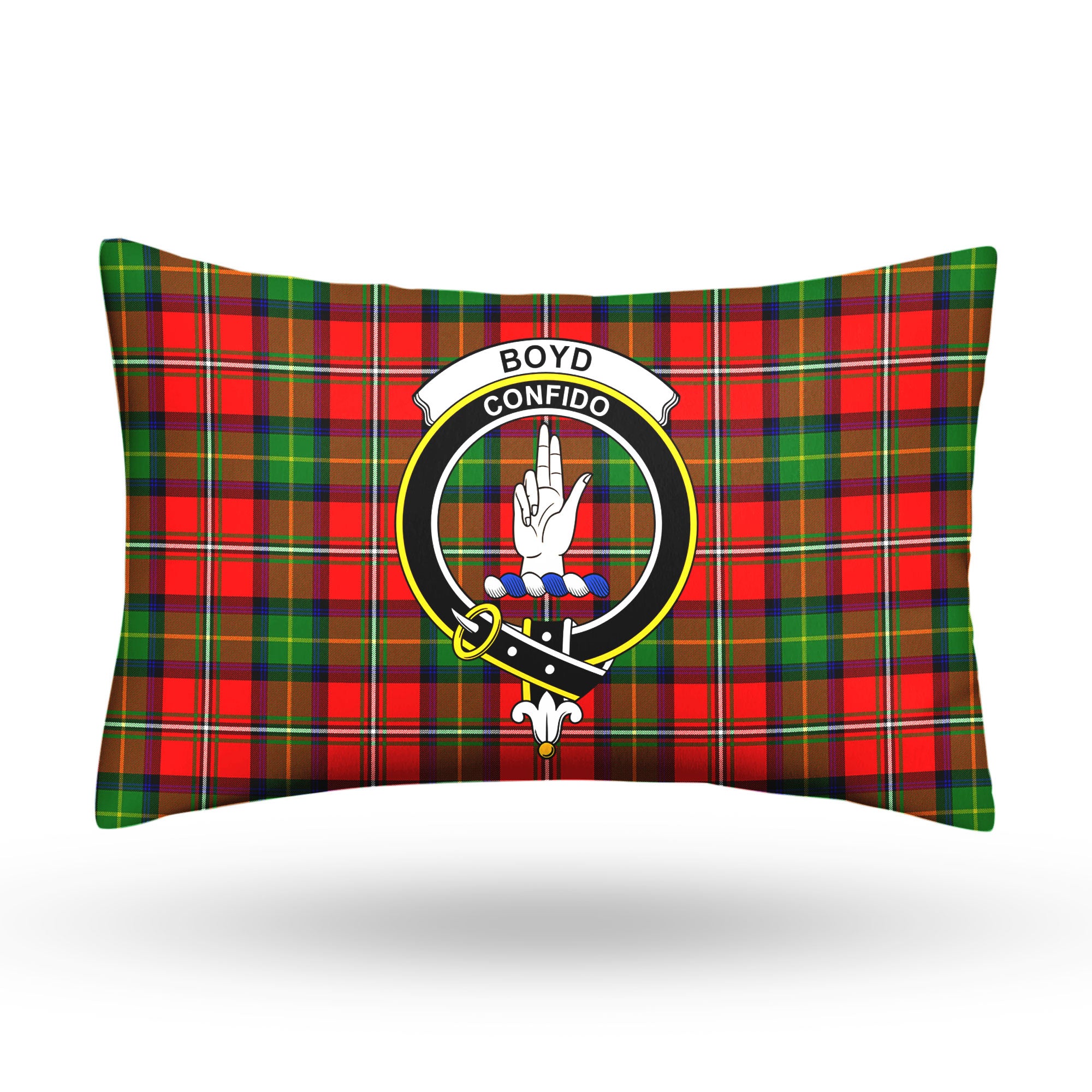 Boyd Modern Tartan Crest Pillow Cover