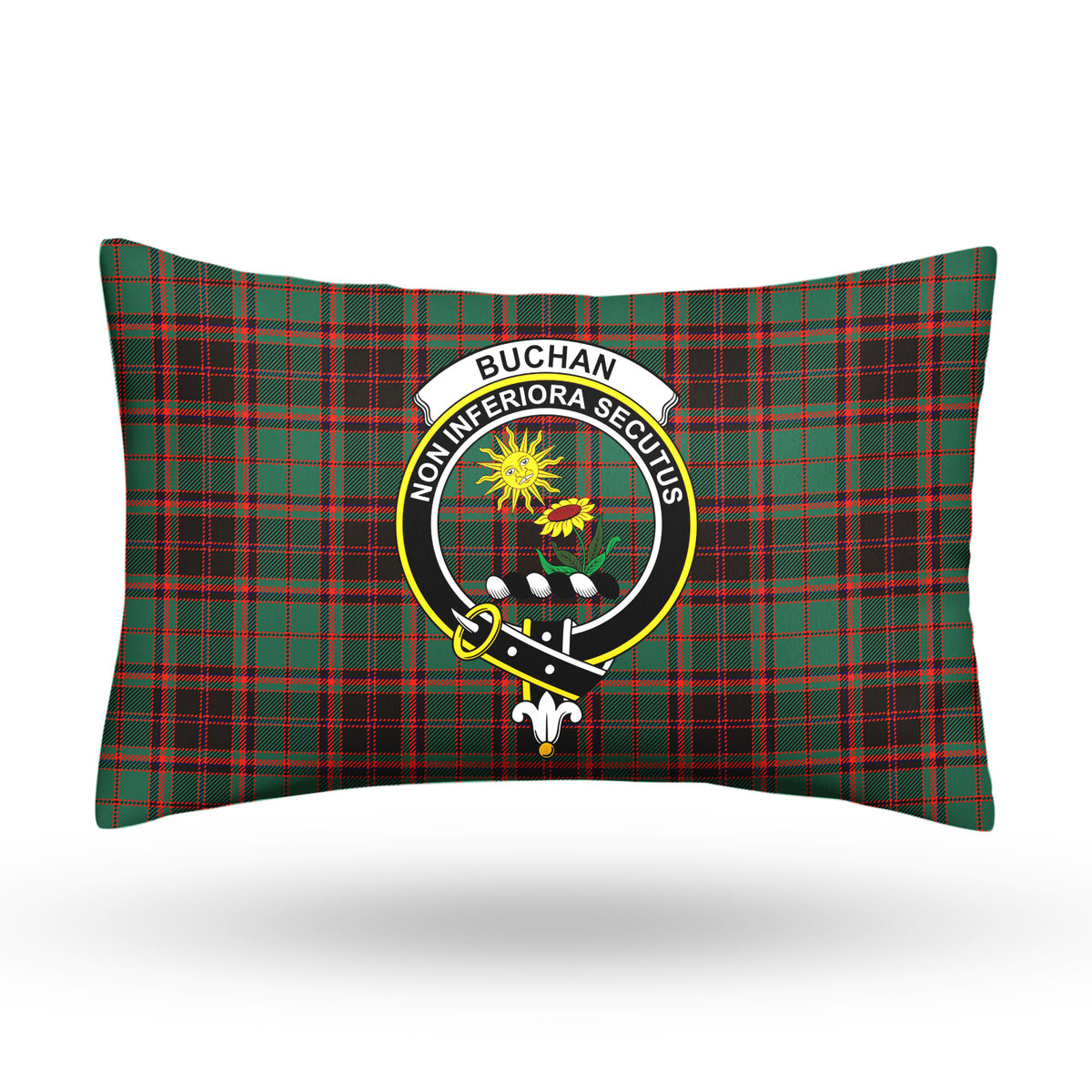 Buchan Ancient Tartan Crest Pillow Cover