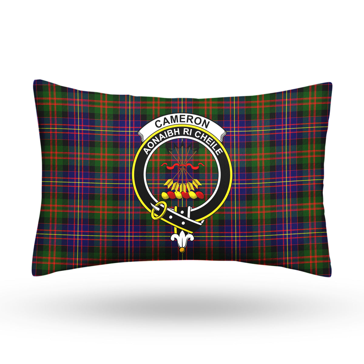 Cameron of Erracht Modern Tartan Crest Pillow Cover