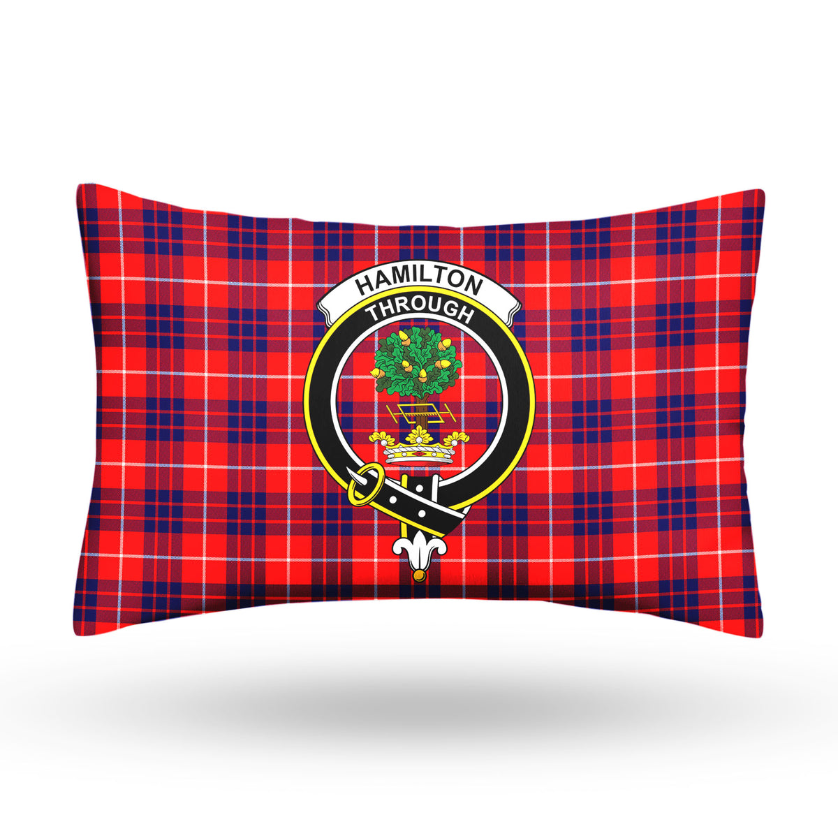 Hamilton Modern Tartan Crest Pillow Cover
