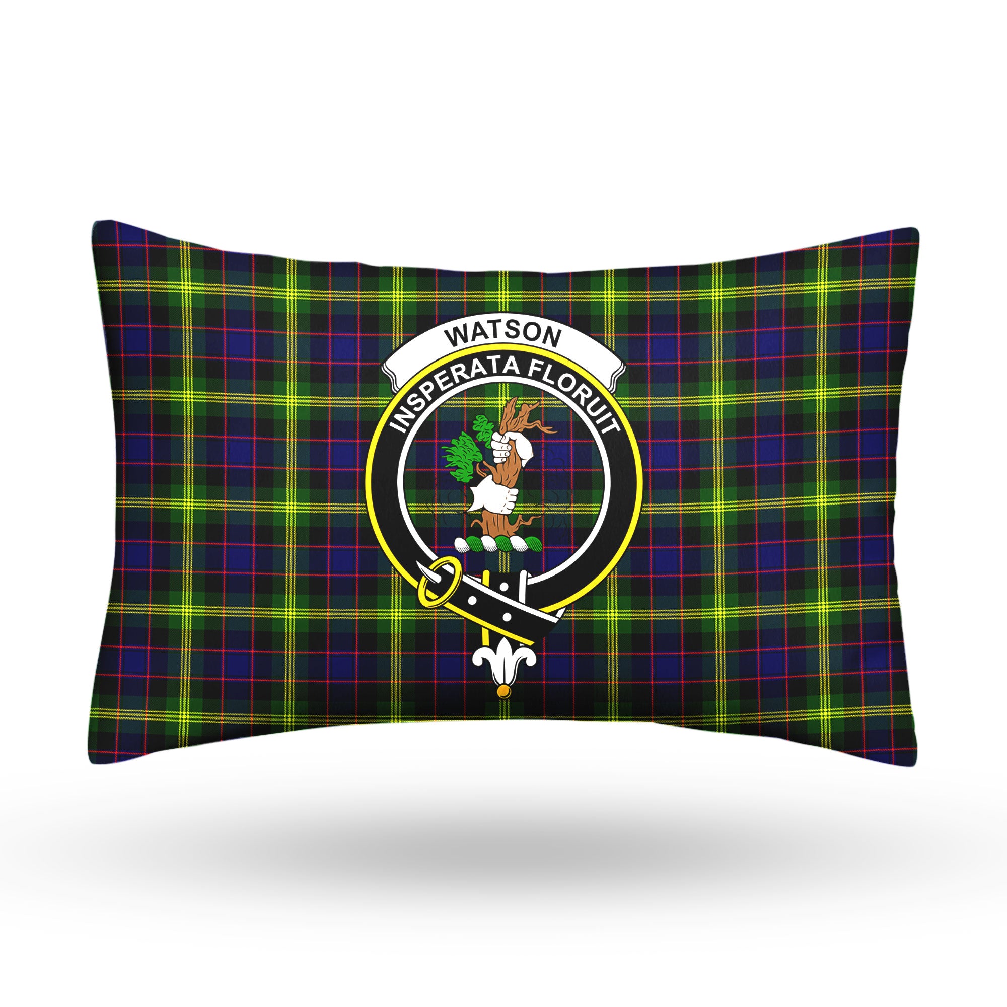 Watson Modern Tartan Crest Pillow Cover