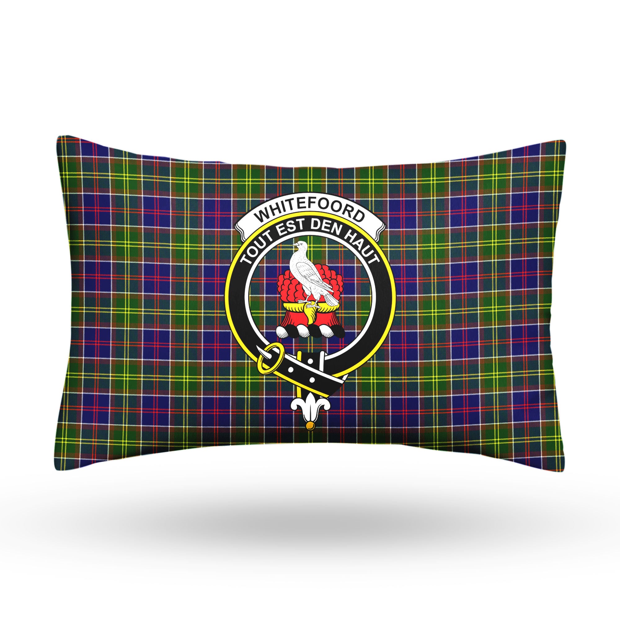 Whitefoord Tartan Crest Pillow Cover