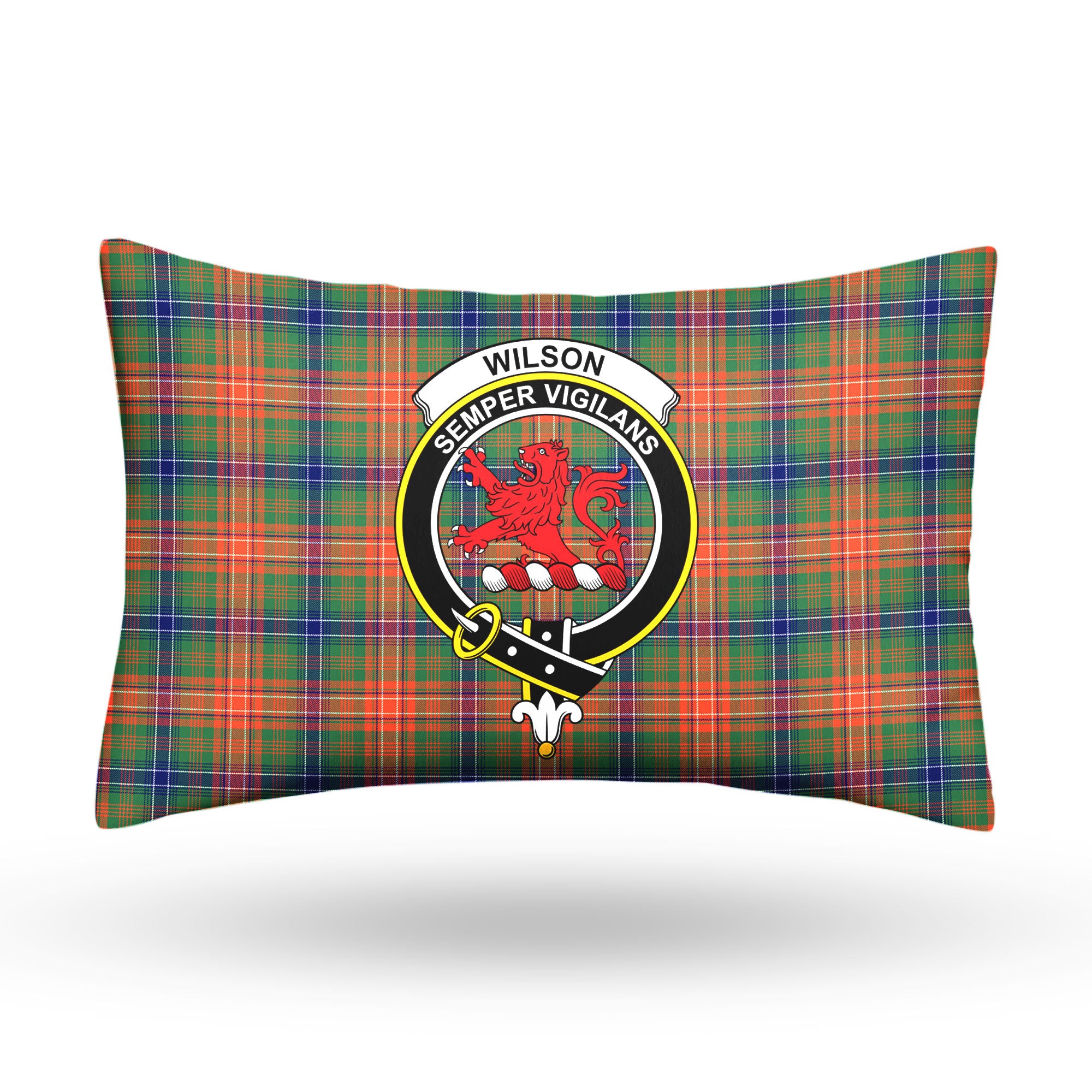 Wilson Ancient Tartan Crest Pillow Cover