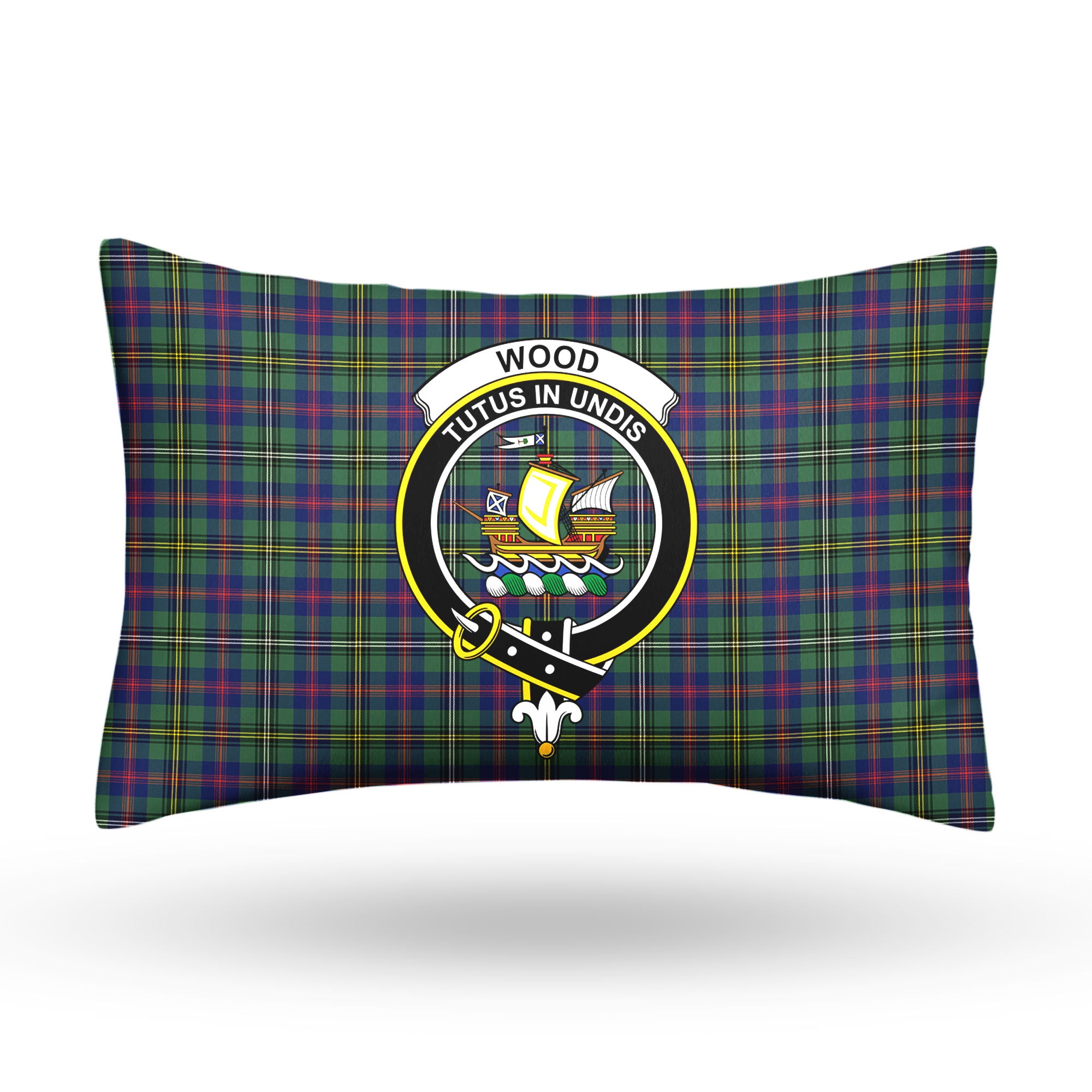 Wood Tartan Crest Pillow Cover