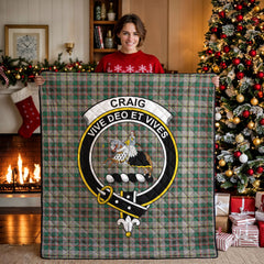 Craig Ancient Tartan Crest Quilt