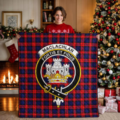 MacLachlan Modern Tartan Crest Quilt